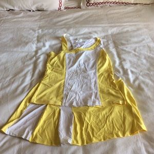 Two piece tennis outfit